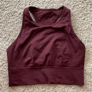 Lulu ebb to train bra size 8 maroon